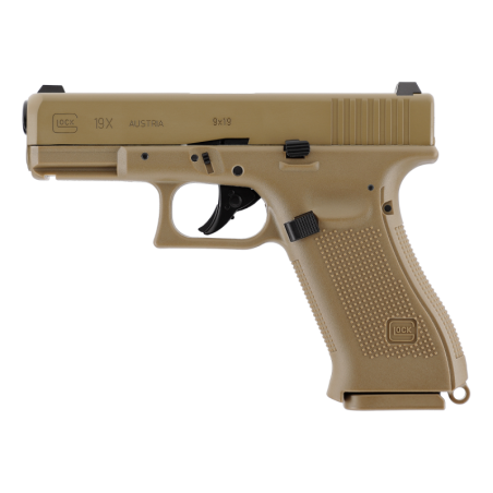 PIST GLOCK 19X CO2 CAL BB/4.5 - COULEUR COYOTE - 18 COUPS