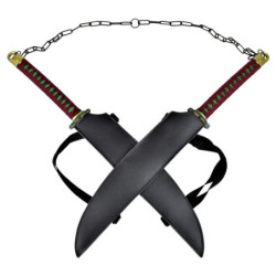 PAIRE D'EPEES FANTAISIE ORNEMENTALE de TENGEN UZUI de DEMON SLAYER