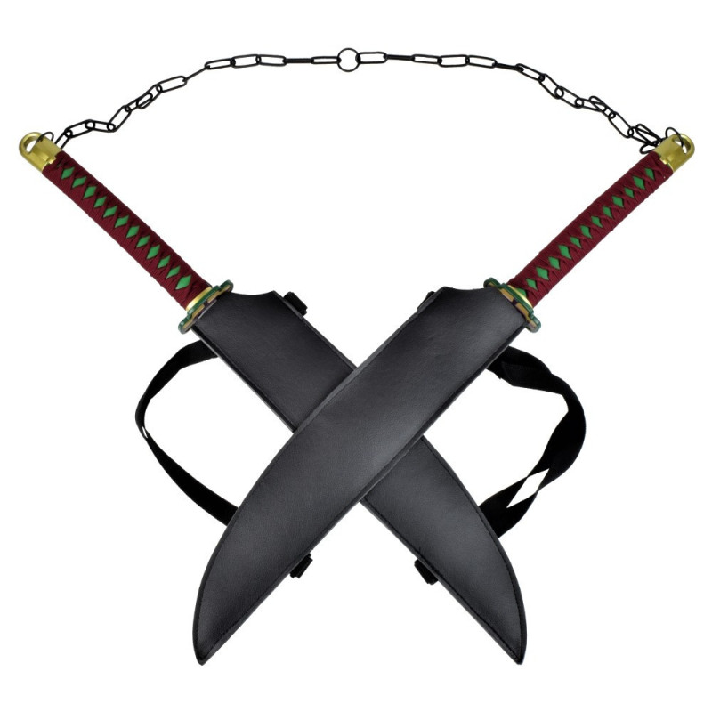 PAIRE D'EPEES FANTAISIE ORNEMENTALE de TENGEN UZUI de DEMON SLAYER