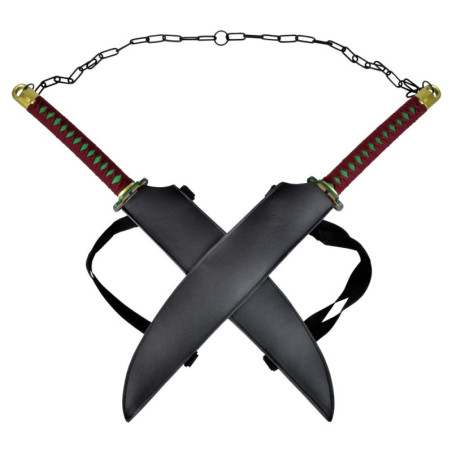 PAIRE D'EPEES FANTAISIE ORNEMENTALE de TENGEN UZUI de DEMON SLAYER